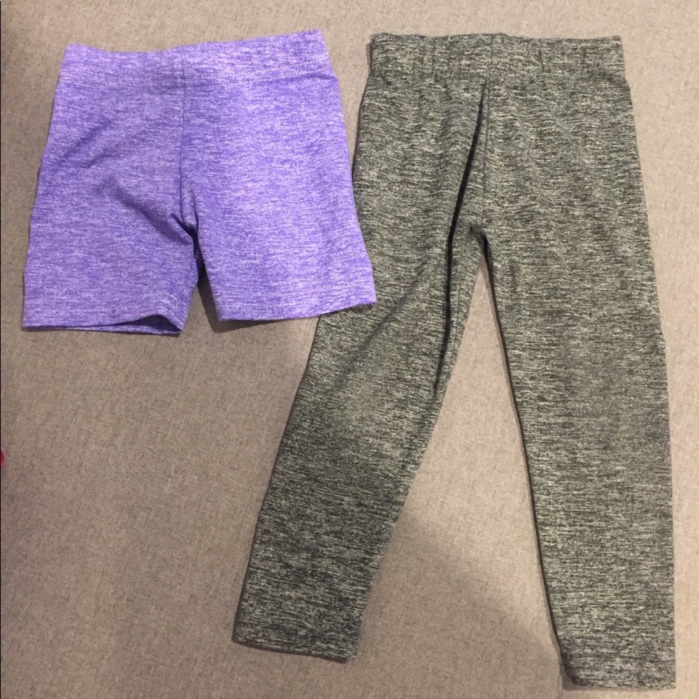 Dori Creations size 2 purple shorts and grey pants